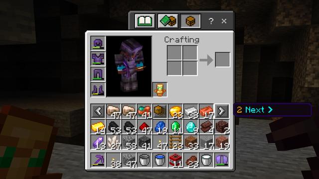Screenshot of the Minecraft Bedrock Marketplace product Infinite Inventory Add-On created by Shapescape.