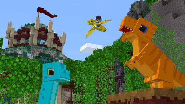 Screenshot of the Minecraft Bedrock Marketplace product Jurassic Pets created by Shapescape.