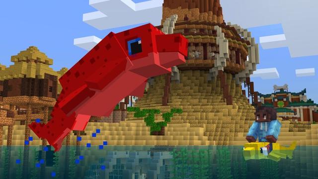 Screenshot of the Minecraft Bedrock Marketplace product Jurassic Pets created by Shapescape.
