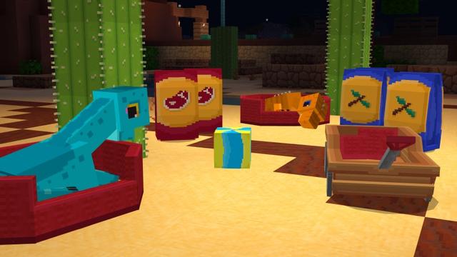 Screenshot of the Minecraft Bedrock Marketplace product Jurassic Pets created by Shapescape.