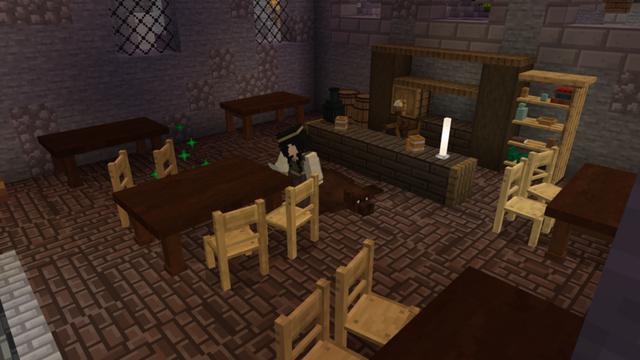 Screenshot of the Minecraft Bedrock Marketplace product Medieval Furniture created by Shapescape.