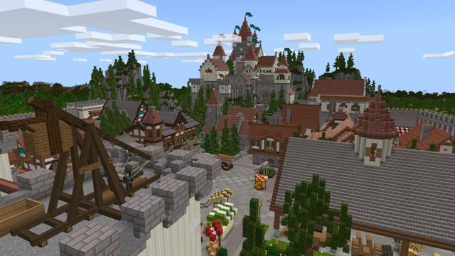 Screenshot of the Minecraft Bedrock Marketplace product Medieval Furniture created by Shapescape.