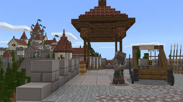 Screenshot of the Minecraft Bedrock Marketplace product Medieval Furniture created by Shapescape.