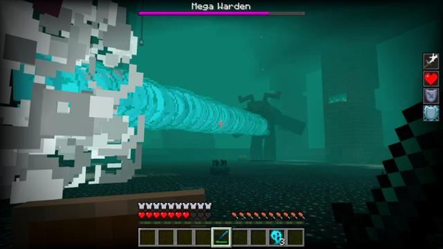 Screenshot of the Minecraft Bedrock Marketplace product MEGA WARDEN created by Shapescape.