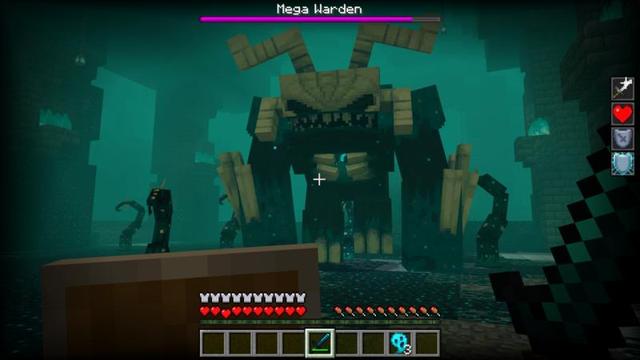 Screenshot of the Minecraft Bedrock Marketplace product MEGA WARDEN created by Shapescape.