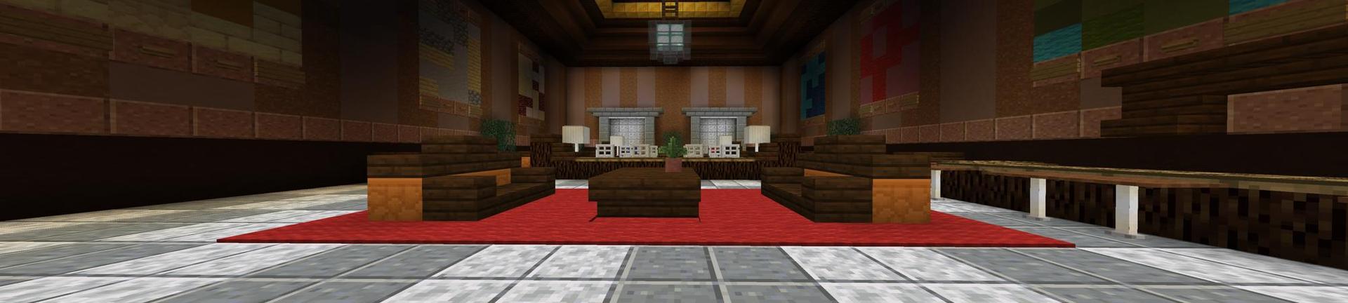 Panorama of the Minecraft Bedrock Marketplace product Merlin's Magical Motel created by Shapescape.