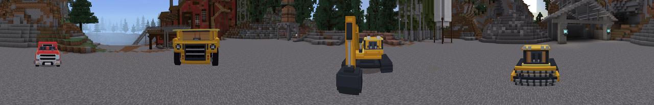 Panorama of the Minecraft Bedrock Marketplace product Mines created by Shapescape.