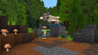 Screenshot of the Minecraft Bedrock Marketplace product Modern Mansion: Fallingwater created by Shapescape.