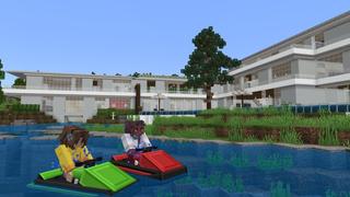 Screenshot of the Minecraft Bedrock Marketplace product Modern Mansion created by Shapescape.