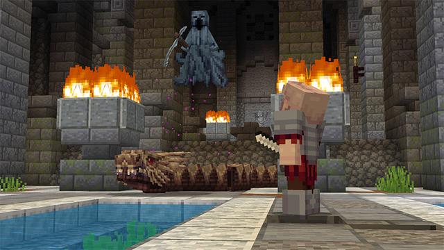 Screenshot of the Minecraft Bedrock Marketplace product Monster Slayer created by Shapescape.