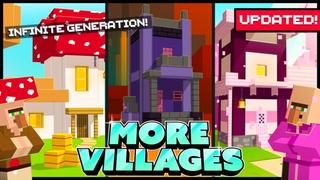 Thumbnail of the Minecraft Bedrock Marketplace product More Villages created by Shapescape.