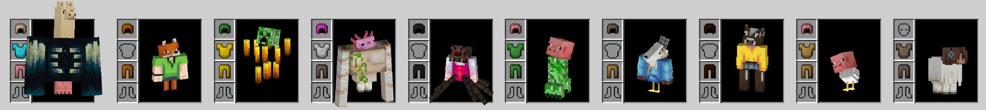 Panorama of the Minecraft Bedrock Marketplace product Morph Armor created by Shapescape.