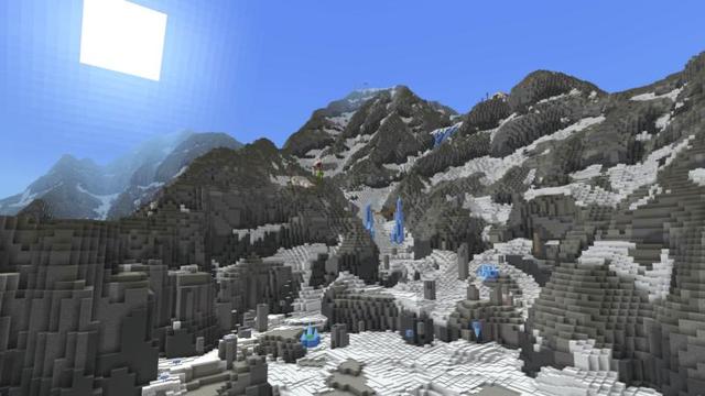 Screenshot of the Minecraft Bedrock Marketplace product Mount Everest created by Shapescape.