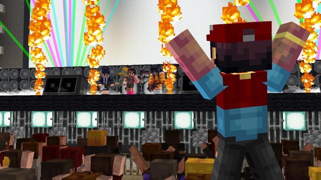 Screenshot of the Minecraft Bedrock Marketplace product Music Concert created by Shapescape.