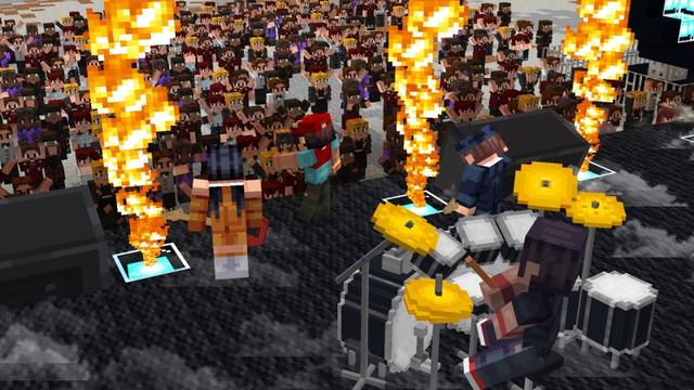 Screenshot of the Minecraft Bedrock Marketplace product Music Concert created by Shapescape.