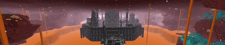 Panorama of the Minecraft Bedrock Marketplace product Netherplant D-34 created by Shapescape.
