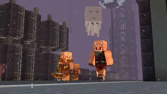 Screenshot of the Minecraft Bedrock Marketplace product Netherplant D-34 created by Shapescape.