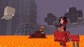 Screenshot of the Minecraft Bedrock Marketplace product Netherplant D-34 created by Shapescape.