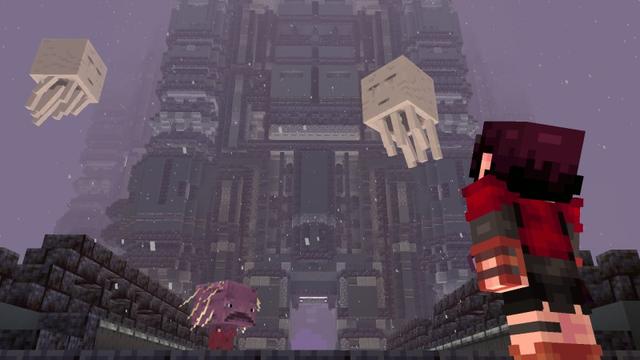 Screenshot of the Minecraft Bedrock Marketplace product Netherplant D-34 created by Shapescape.