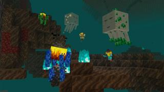 Screenshot of the Minecraft Bedrock Marketplace product Ore Mobs created by Shapescape.