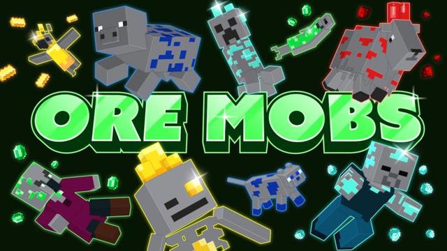 Thumbnail of the Minecraft Bedrock Marketplace product Ore Mobs created by Shapescape.