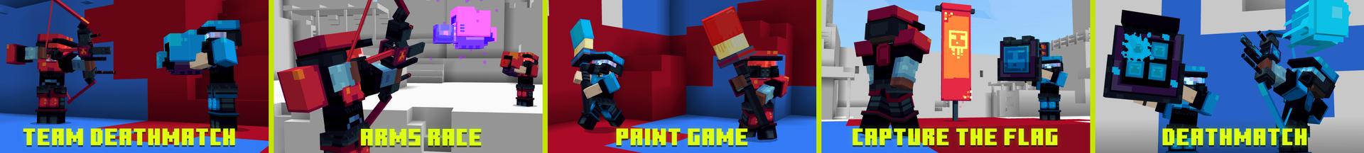 Panorama of the Minecraft Bedrock Marketplace product Paintball created by Shapescape.