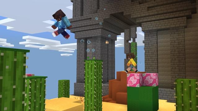 Screenshot of the Minecraft Bedrock Marketplace product Parkour created by Shapescape.