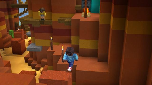 Screenshot of the Minecraft Bedrock Marketplace product Parkour created by Shapescape.