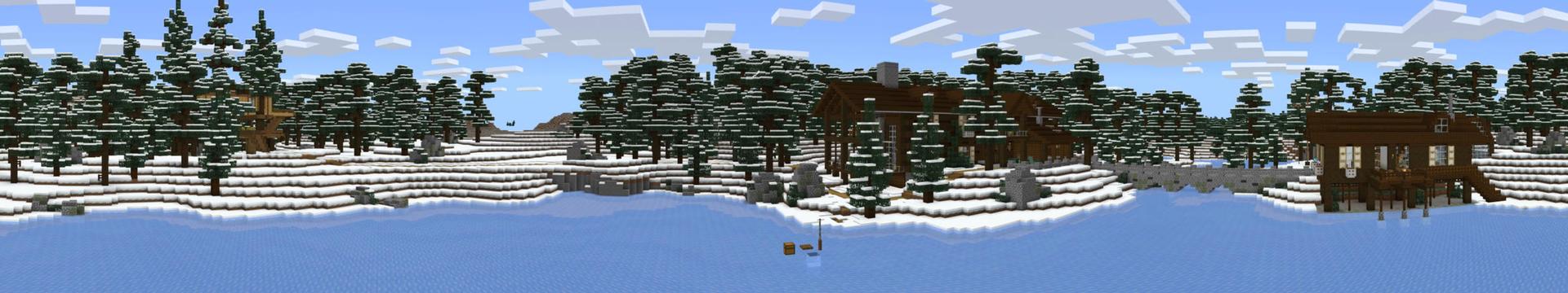 Panorama of the Minecraft Bedrock Marketplace product Peaceful created by Shapescape.