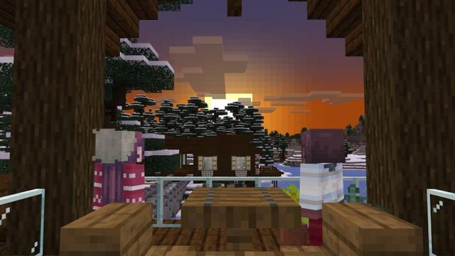 Screenshot of the Minecraft Bedrock Marketplace product Peaceful created by Shapescape.