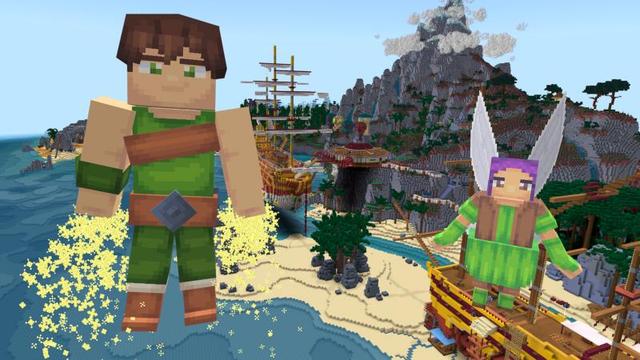 Screenshot of the Minecraft Bedrock Marketplace product Peter Pan's Neverland Mash-Up created by Shapescape.