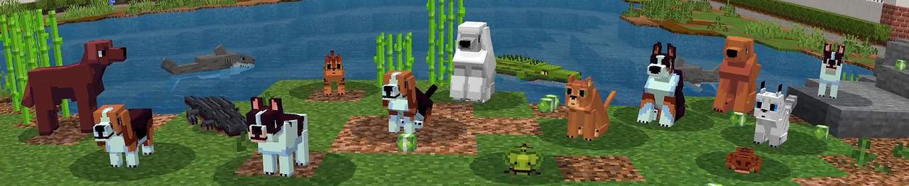 Panorama of the Minecraft Bedrock Marketplace product Pets Villa created by Shapescape.