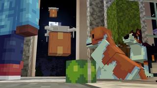 Screenshot of the Minecraft Bedrock Marketplace product Pets Villa created by Shapescape.