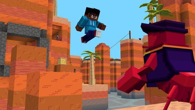 Screenshot of the Minecraft Bedrock Marketplace product Pixels Parkour created by Shapescape.