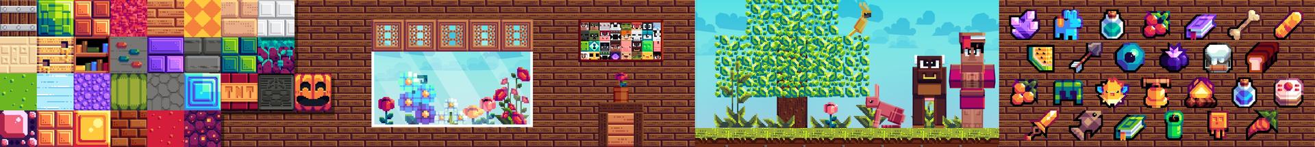 Panorama of the Minecraft Bedrock Marketplace product Pixels created by Shapescape.