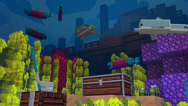 Screenshot of the Minecraft Bedrock Marketplace product Pixels created by Shapescape.