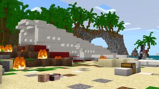Screenshot of the Minecraft Bedrock Marketplace product Plane Crash 2 created by Shapescape.