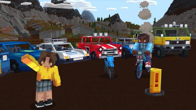 Screenshot of the Minecraft Bedrock Marketplace product Rally created by Shapescape.