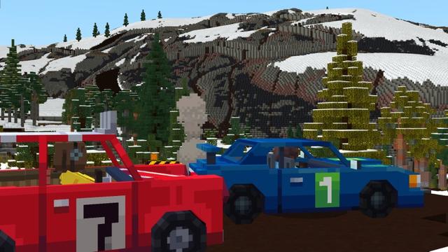 Screenshot of the Minecraft Bedrock Marketplace product Rally created by Shapescape.