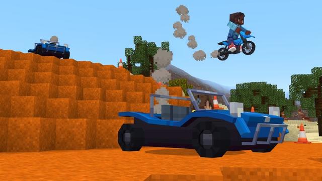 Screenshot of the Minecraft Bedrock Marketplace product Rally created by Shapescape.