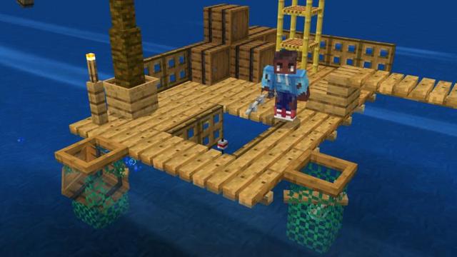 Screenshot of the Minecraft Bedrock Marketplace product Real Raft Survival created by Shapescape.