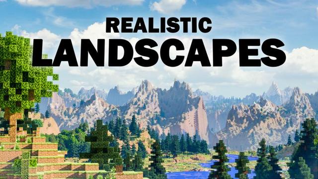 Thumbnail of the Minecraft Bedrock Marketplace product Realistic Landscapes created by Shapescape.