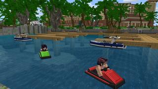 Screenshot of the Minecraft Bedrock Marketplace product Resort created by Shapescape.