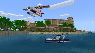 Screenshot of the Minecraft Bedrock Marketplace product Resort created by Shapescape.