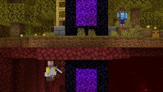 Screenshot of the Minecraft Bedrock Marketplace product REVERSE GRAVITY created by Shapescape.