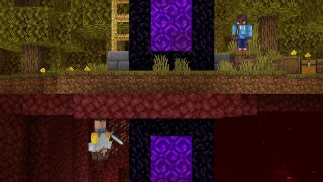 Screenshot of the Minecraft Bedrock Marketplace product REVERSE GRAVITY created by Shapescape.