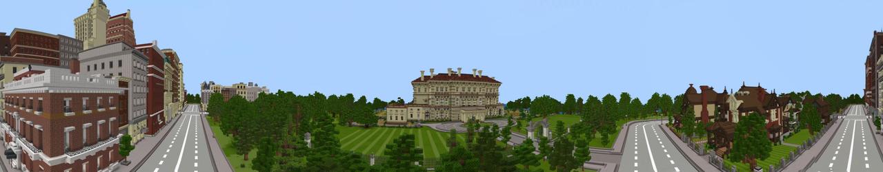 Panorama of the Minecraft Bedrock Marketplace product Roaring Twenties created by Shapescape.