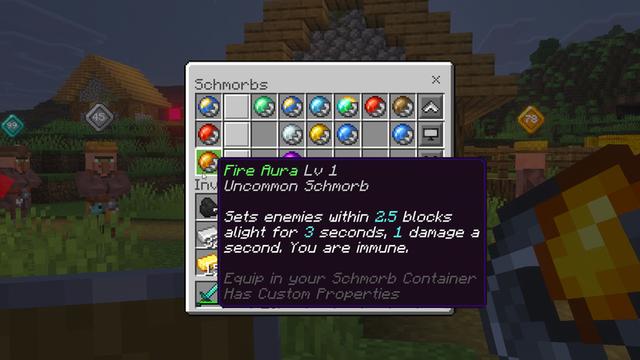 Screenshot of the Minecraft Bedrock Marketplace product RPG Mobs Add-On created by Shapescape.