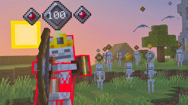 Screenshot of the Minecraft Bedrock Marketplace product RPG Mobs Add-On created by Shapescape.