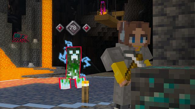 Screenshot of the Minecraft Bedrock Marketplace product RPG Mobs Add-On created by Shapescape.